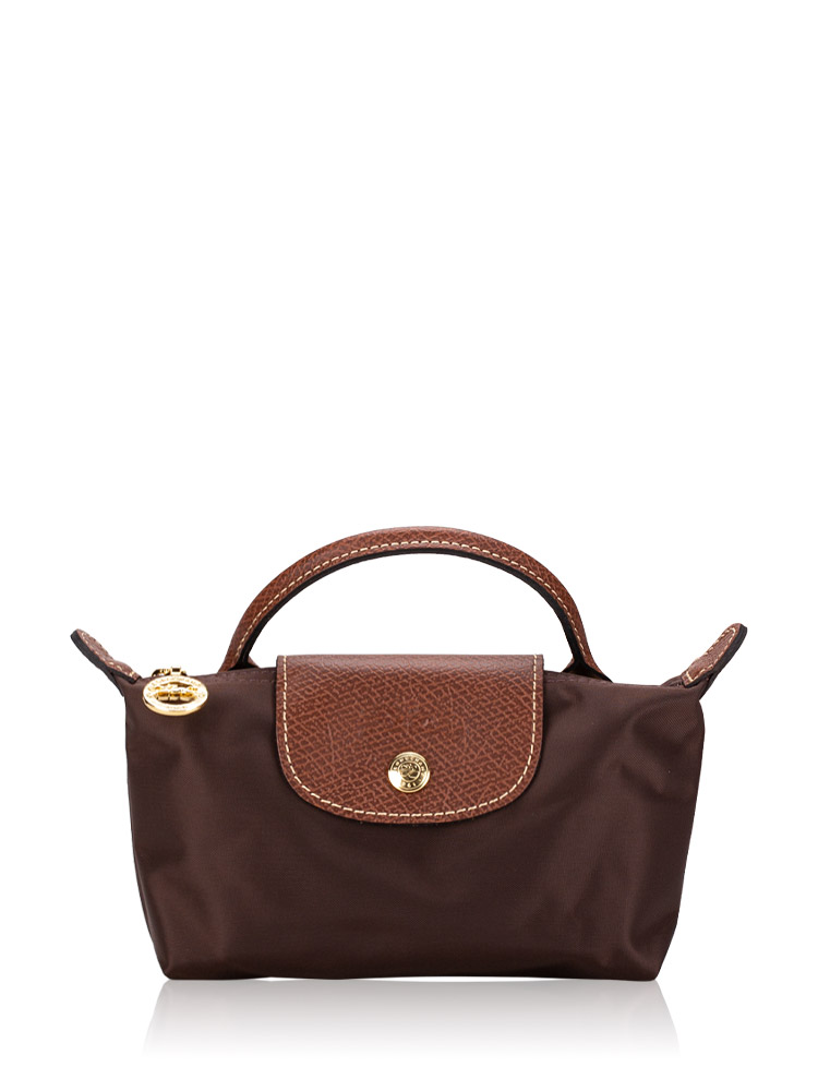 Le Pliage Original Pouch With Handle Ebony
