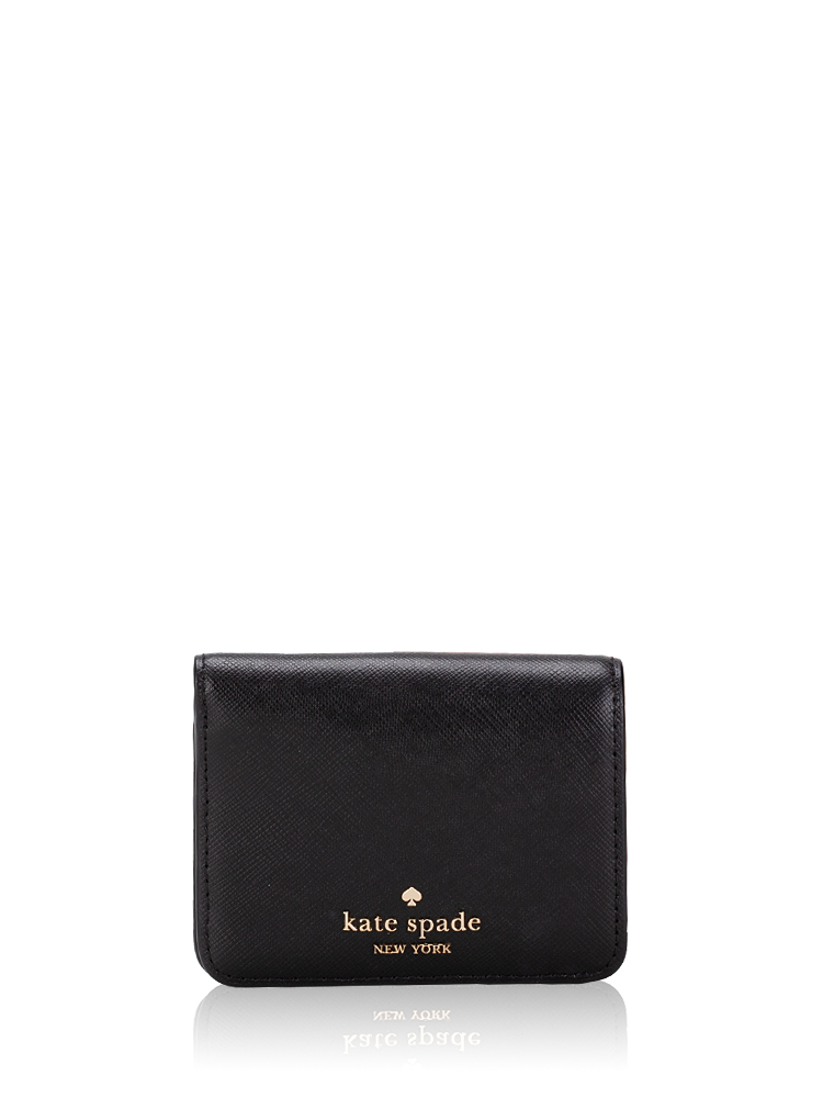 Madison Saffiano Small Bifold Wallet Black