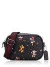 X Disney CN027 Jamie Mini Leather Camera Crossbody Bag Black Multi