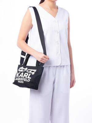 Cannes Canvas Crossbody Black Combo
