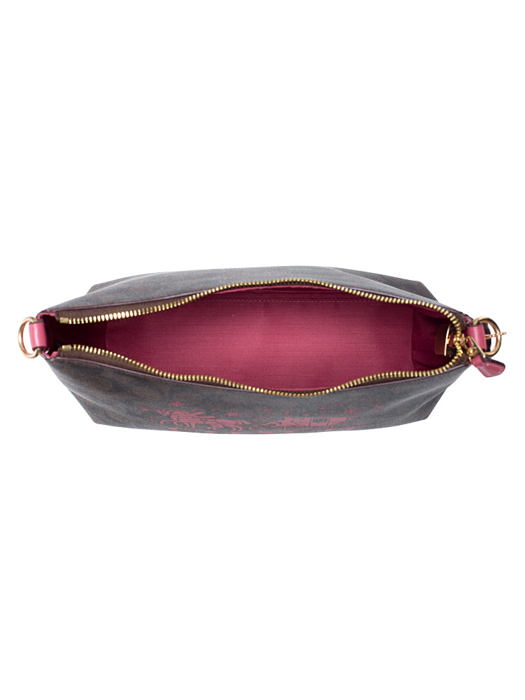 CN686 Signature Horse And Sleigh Clara Shoulder Bag Brown Rouge