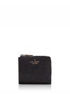 Glimmer Glitter Boxed Small L Zip Wallet Black