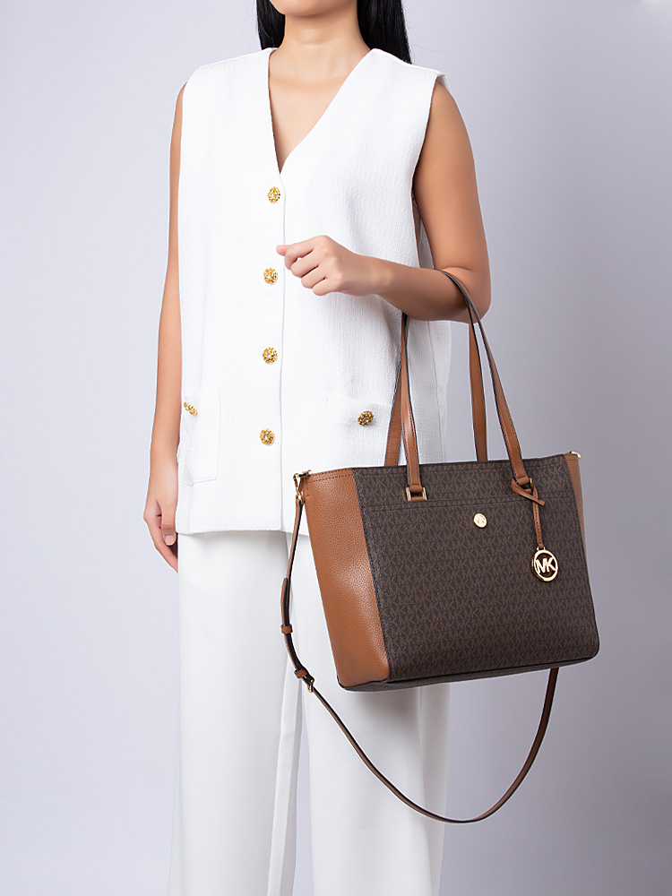 Signature Maisie Large 3 In 1 Tote Brown