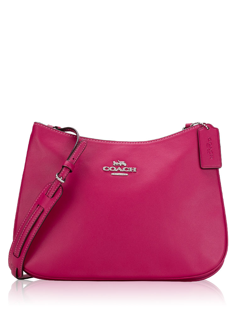 CO952 Penelope Leather Shoulder Bag Bright Violet