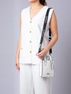 CP011 Signature North South Mini Tote Chalk Glacier White