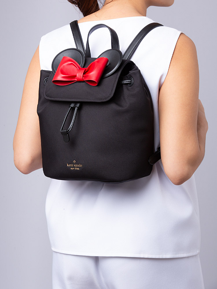 X Disney Minnie 3D Flap Backpack Black Multi