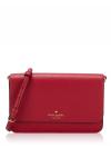 Madison Saffiano Leather Flap Crossbody Candied Cherry