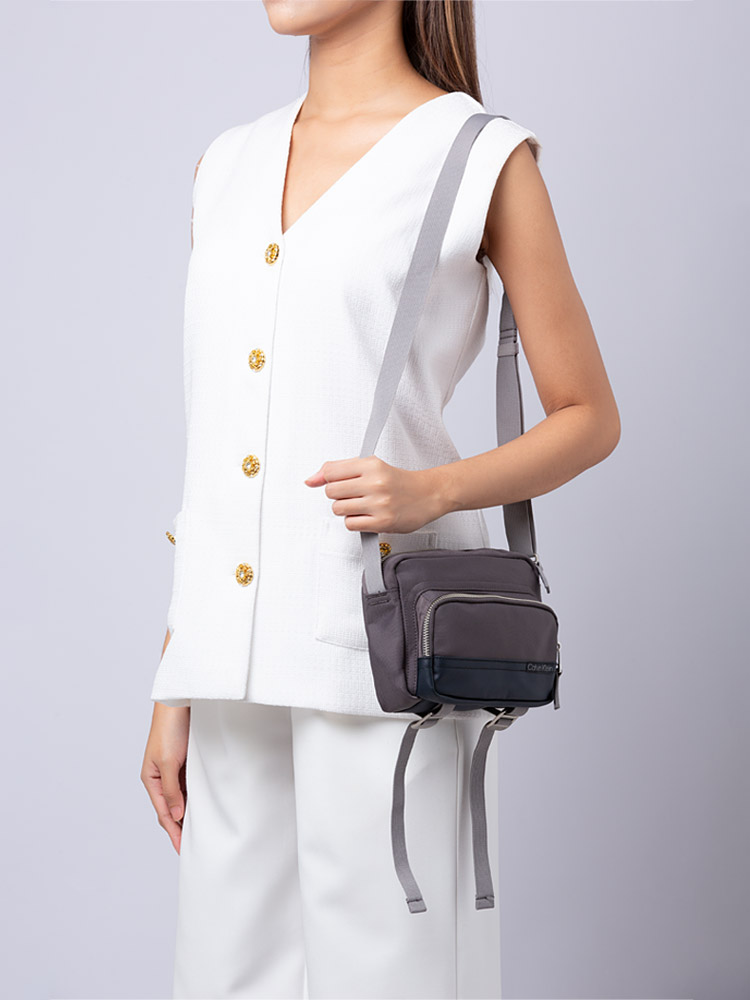 Utility Camera Crossbody Bag Grey