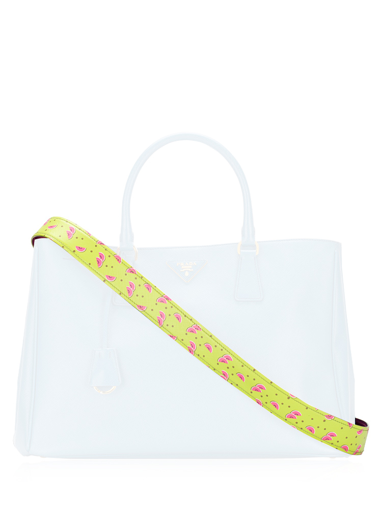 Saffiano Watermelon Print Shoulder Strap Erba