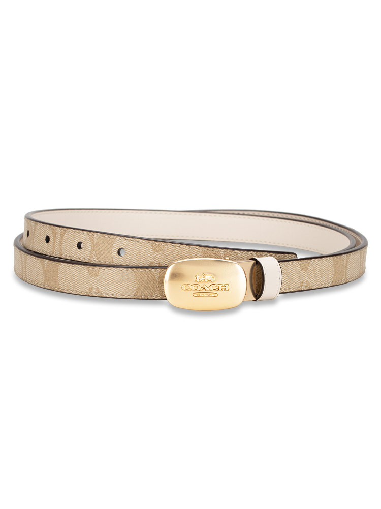 CP367 Signature Buckle Cut To Size Reversible Eliza Belt 18 Mm Light Khaki Chalk