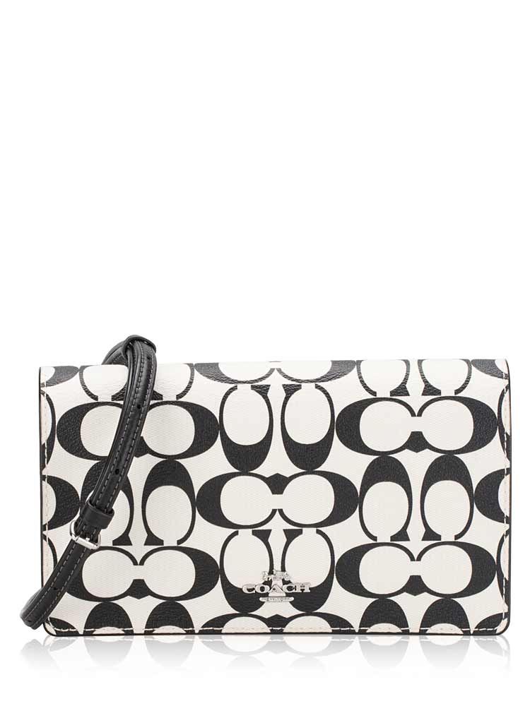 CO967 Signature Anna Foldover Crossbody Chalk Multi