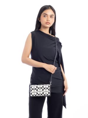 CO967 Signature Anna Foldover Crossbody Chalk Multi