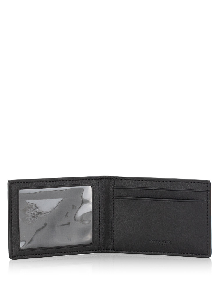 Men CM166 Signature Compact Billfold Charcoal Black