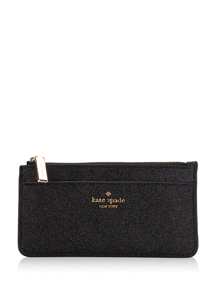 Glimmer Boxed Large Slim Card Holder Black