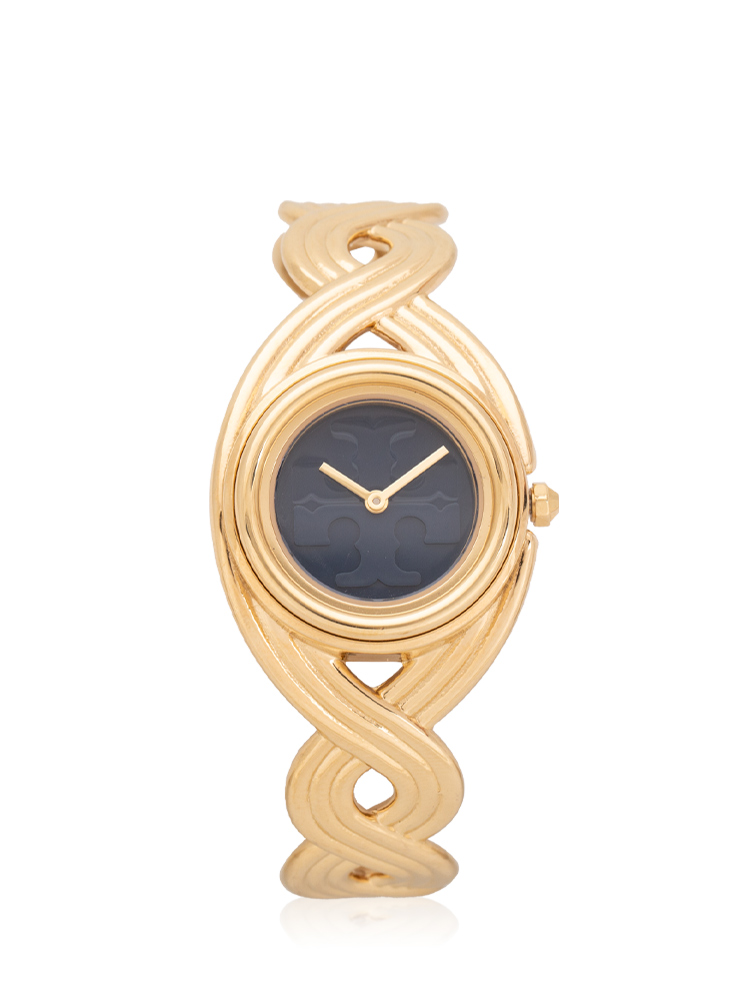 TBW6213 Miller Braided Cuff Bracelet Watch Gold