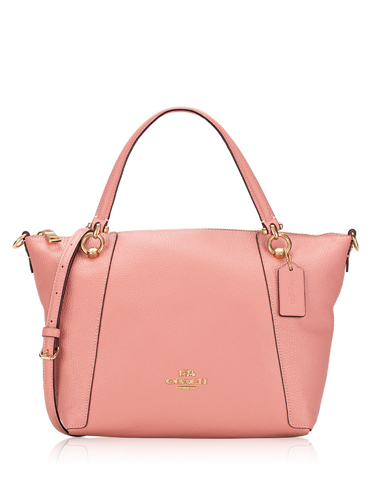 C6229 Kacey Leather Satchel Light Blush