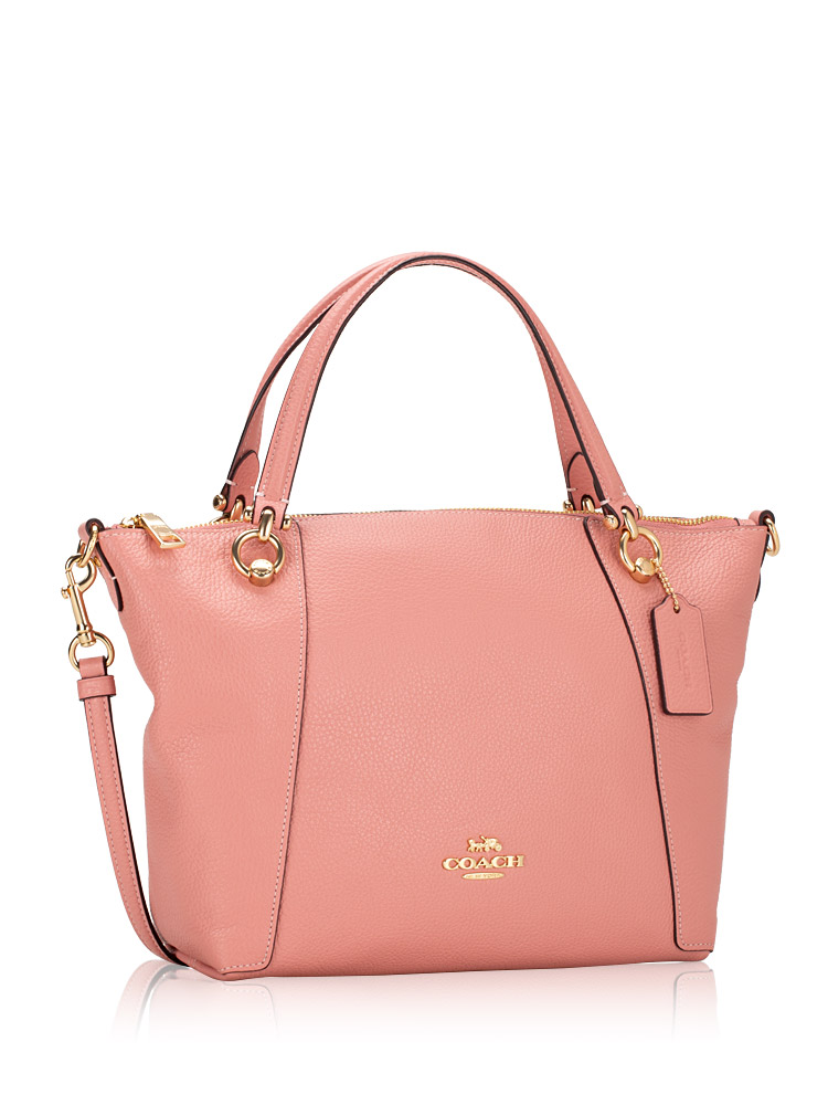 C6229 Kacey Leather Satchel Light Blush