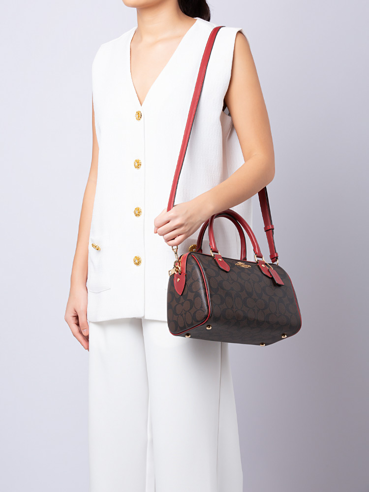 CH280 Signature Rowan Satchel Brown 1941 Red