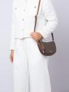 Signature Dover Small Half Moon Crossbody Brown