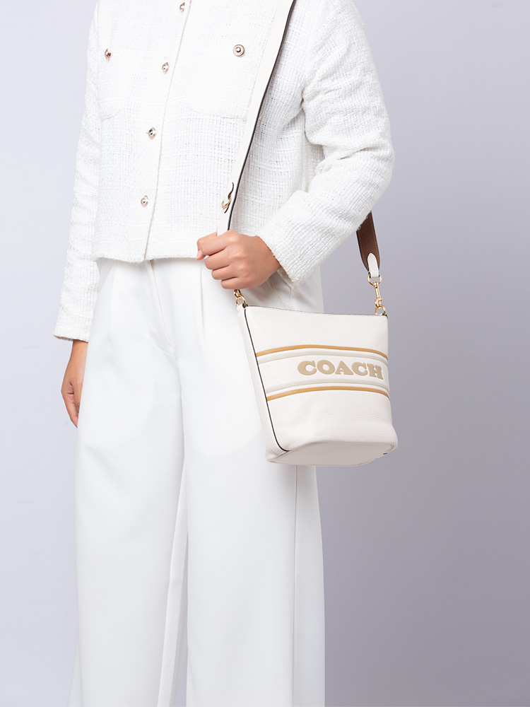 CH248 Logan Leather Duffle Chalk Multi