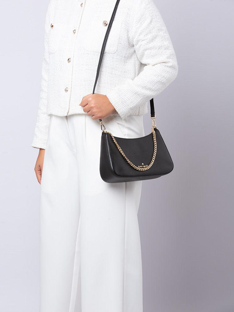 Madison Saffiano Convertible Crossbody Black