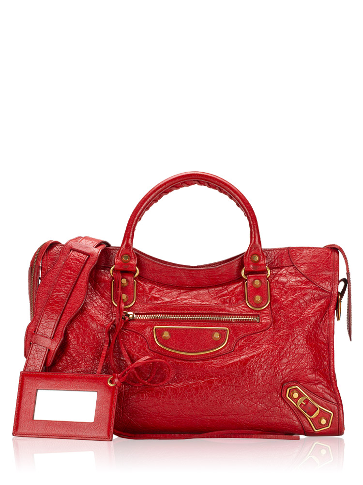 Gold Metallic Edge City Rouge Rubis