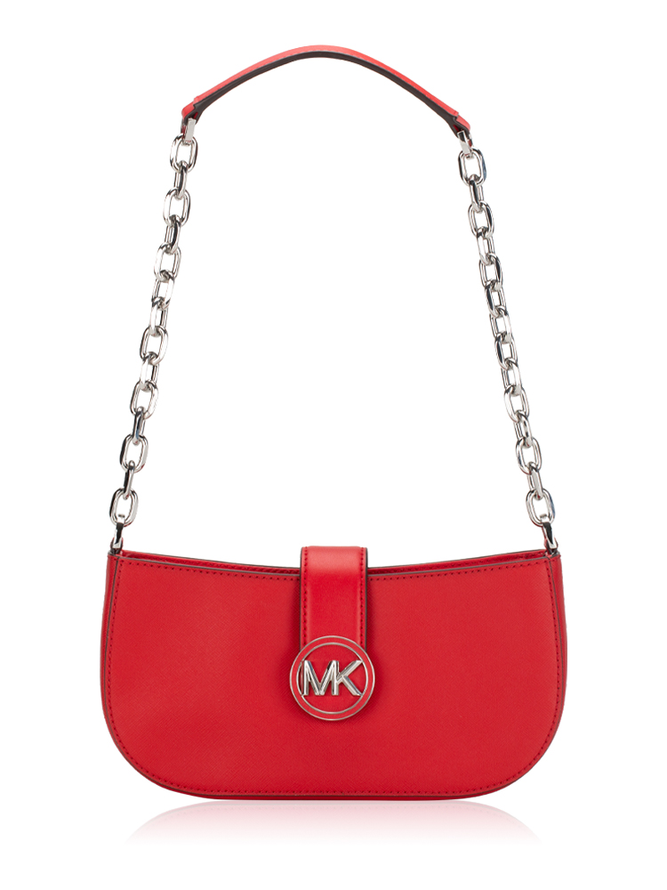 Carmen Small Pouchette Shoulder Bag Bright Red