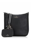 Rosie Pebble Leather Swingpack Crossbody Black