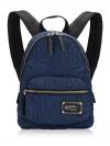4S4HBP002H02 Nylon Quilted Mini Backpack Azure Blue
