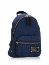 4S4HBP002H02 Nylon Quilted Mini Backpack Azure Blue