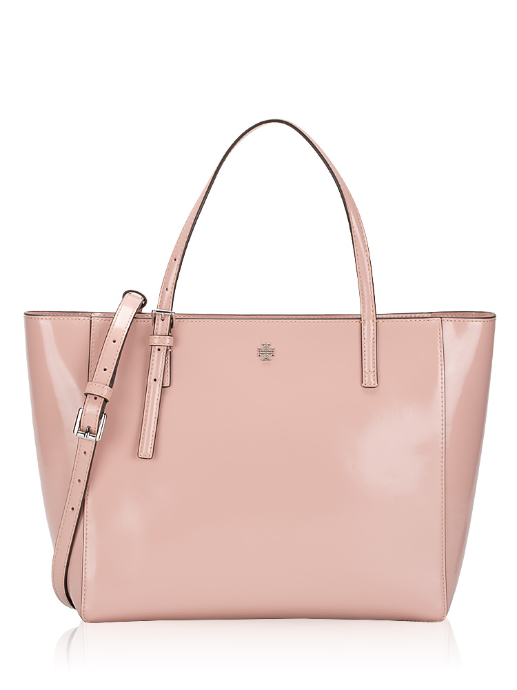 Emerson Patent Small Tote Clay Pink