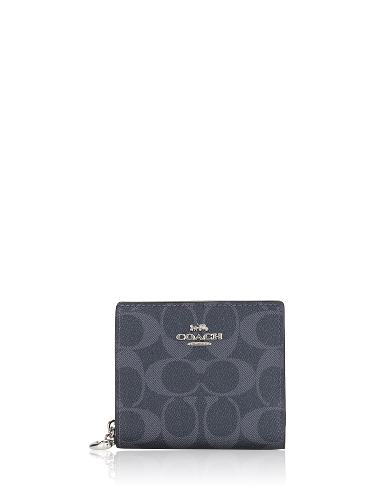 C3309 Signature Snap Wallet Denim Midnight Navy