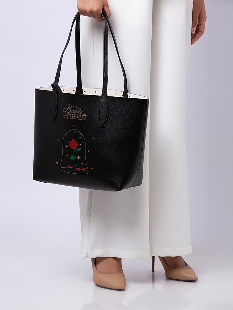 X Disney Other Beauty And The Beast Small Reversible Tote Black Multi