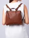 SHB2979210 Elina Convertible Small Backpack Medium Brown