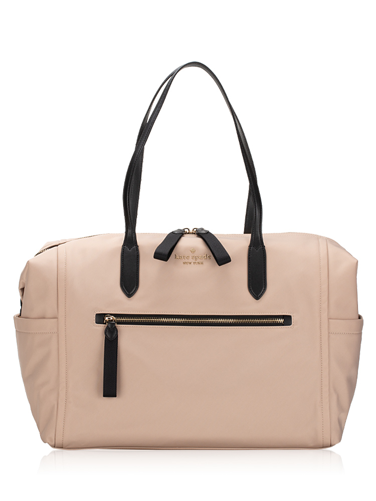 Chelsea Nylon Weekender Travel Bag Warm Beige
