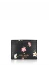 Madison Floral Waltz Printed Small Card Holder Black Multi