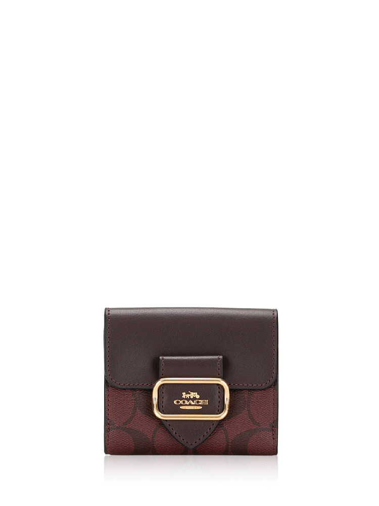 CL655 Signature Morgan Small Wallet Oxblood Multi