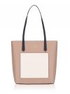 Colorblock Saffiano Daily Tote Toasted Hazelnut Multi