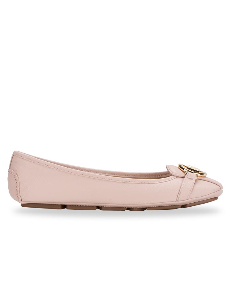 Fulton Moc Leather Flats Soft Pink Sz 6.5