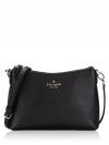 Bailey Leather Crossbody Black Gold
