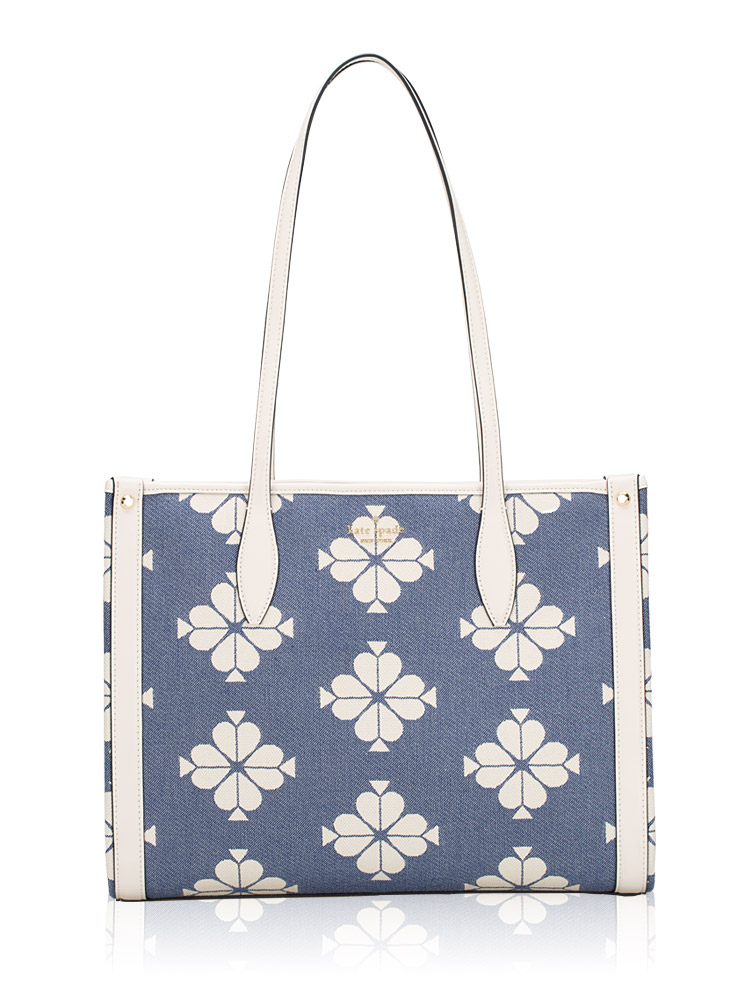 Spaced Spade Flower Market Tote Halo White