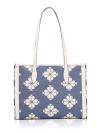 Spaced Spade Flower Market Tote Halo White