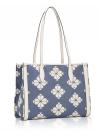 Spaced Spade Flower Market Tote Halo White