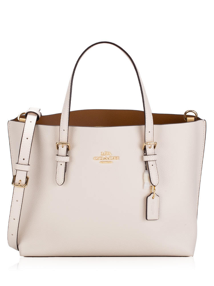 C4084 Mollie Tote 25 Chalk Light Saddle