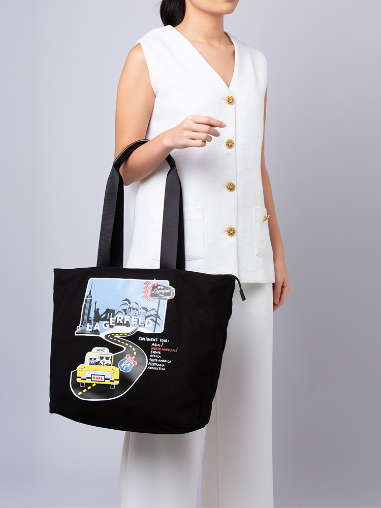 Exclusive Kristen Canvas Tote Bag Black