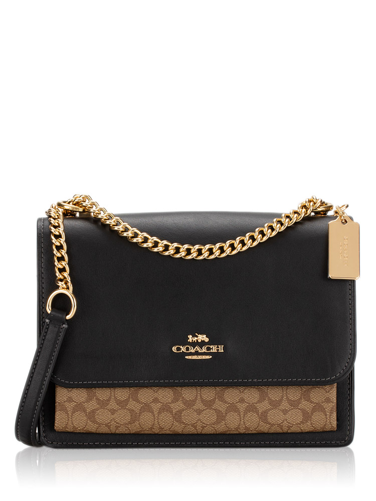 CJ943 Signature Micro Klare Crossbody Bag Khaki Black