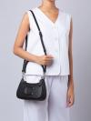 CR099 Teri Leather Shoulder Bag Black