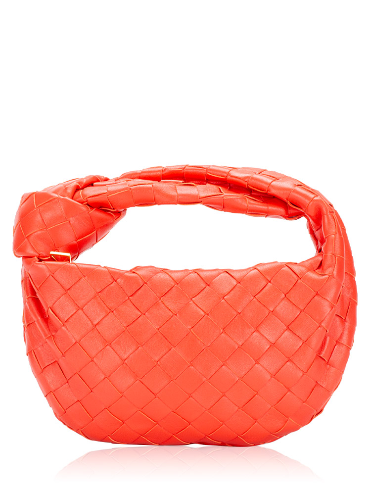 Nappa Intrecciato Mini Jodie Sunburst Gold
