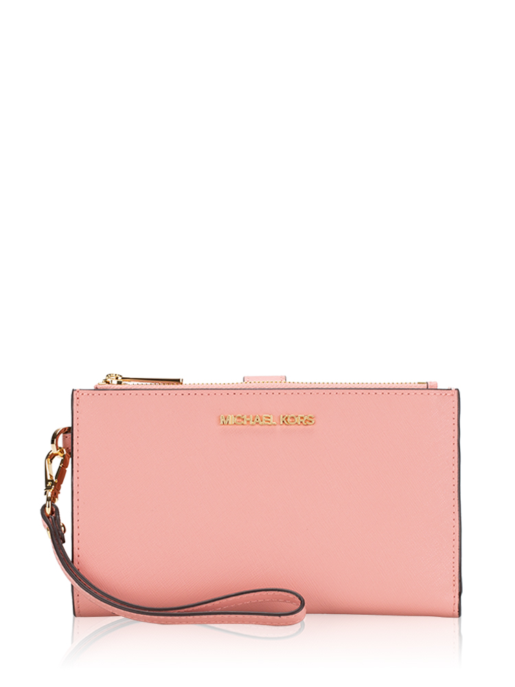 Jet Set Travel Large Double Zip Wristlet Primrose