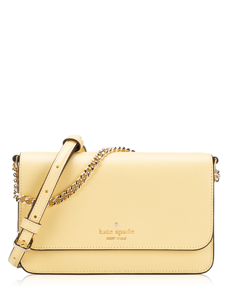 Madison Saffiano Small Flap Crossbody Butter